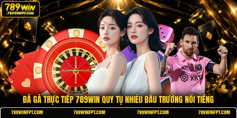 Đá gà trực tiếp 789WIN quy tụ nhiều đấu trường nổi tiếng